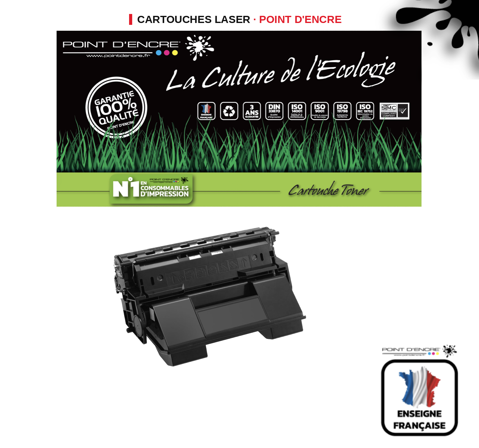 Cartouche laser POINT D'ENCRE Epson M4000