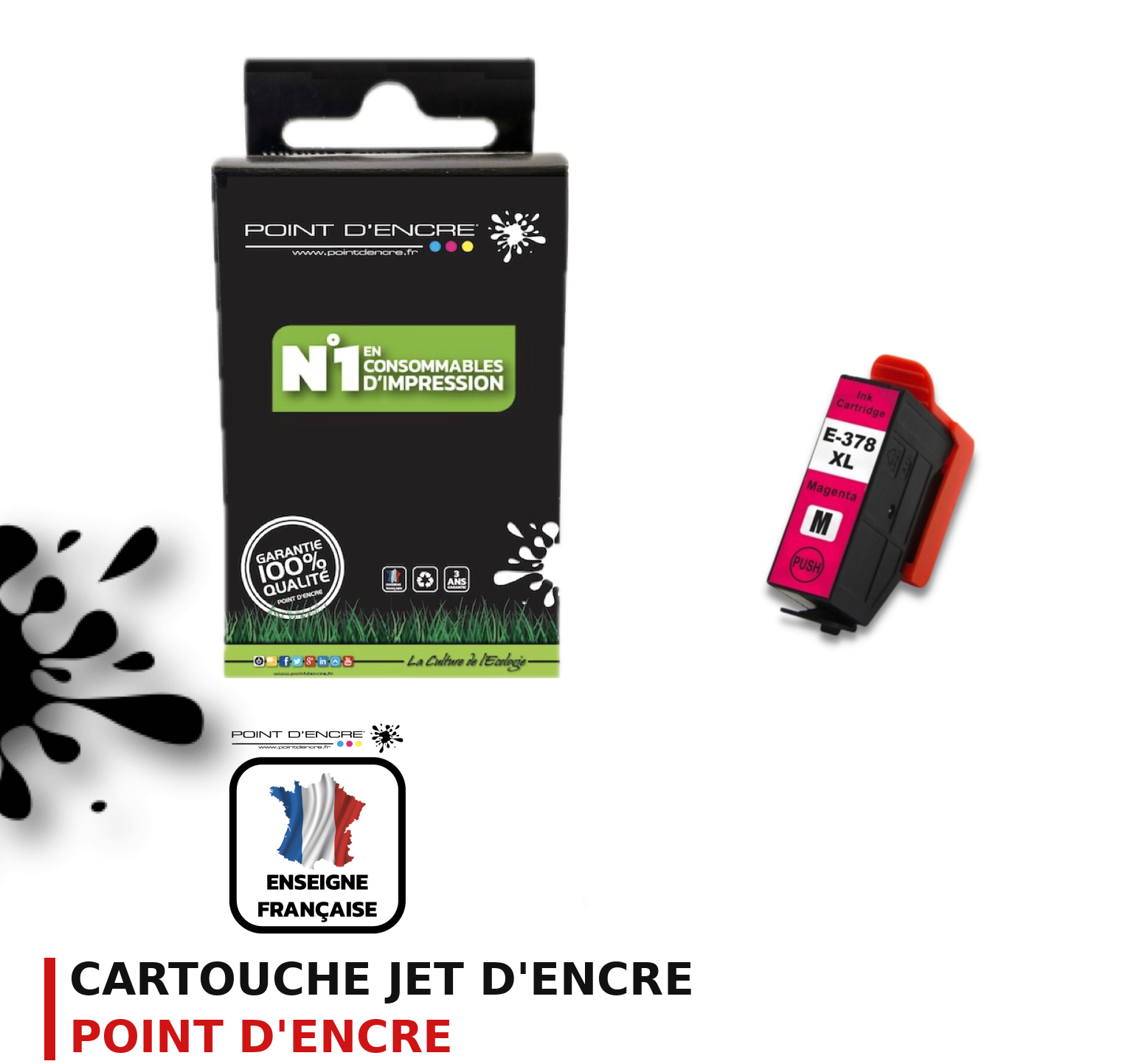 Cartouche d'encre POINT D'ENCRE Epson 378XL — MAGENTA