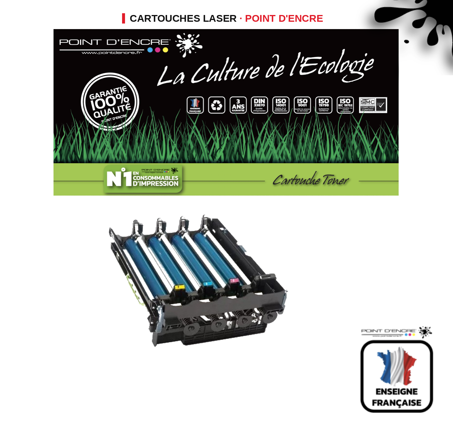 Tambour POINT D'ENCRE Lexmark 70C0Z50