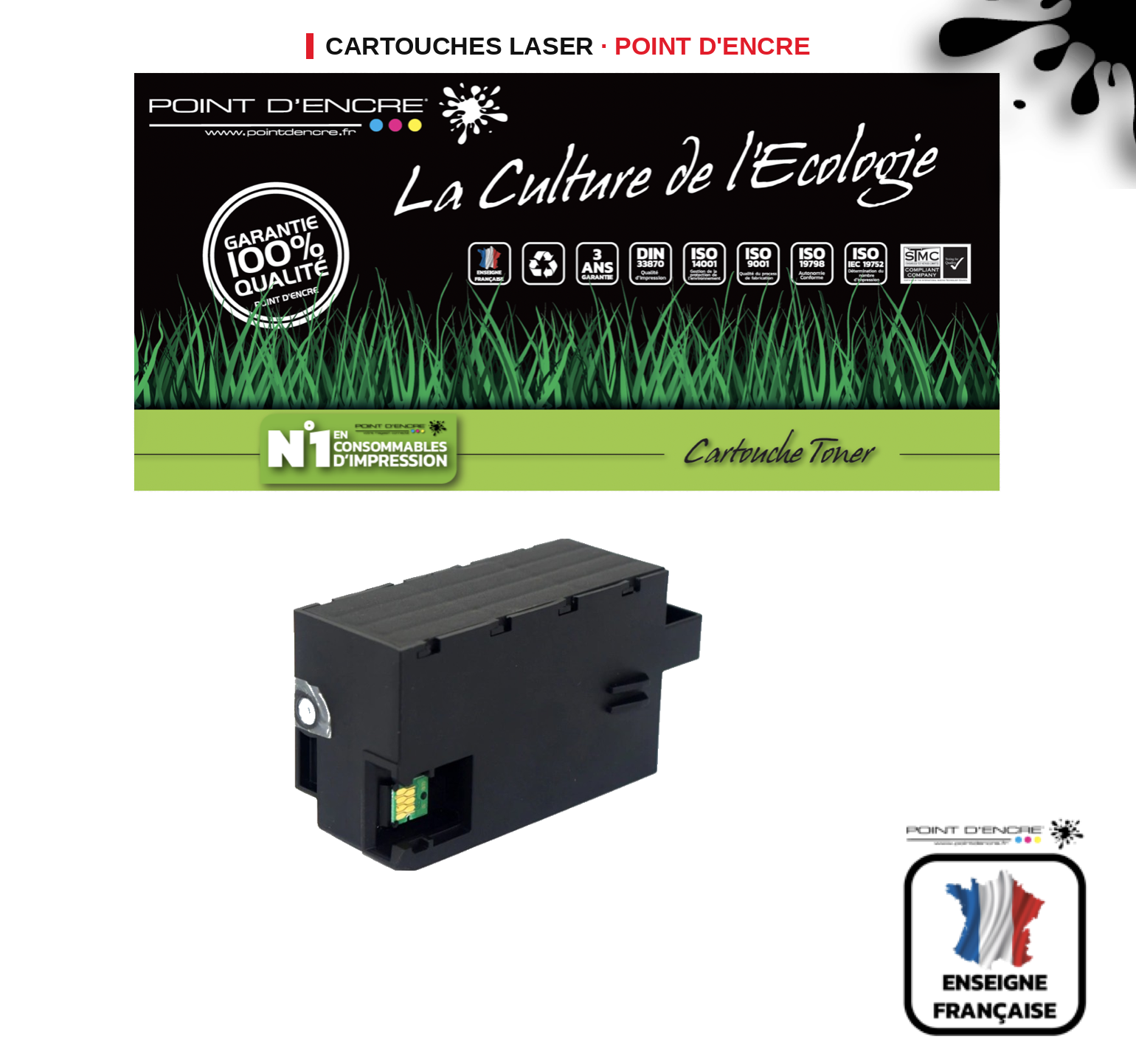 Kit de maintenance POINT D'ENCRE Epson T3661