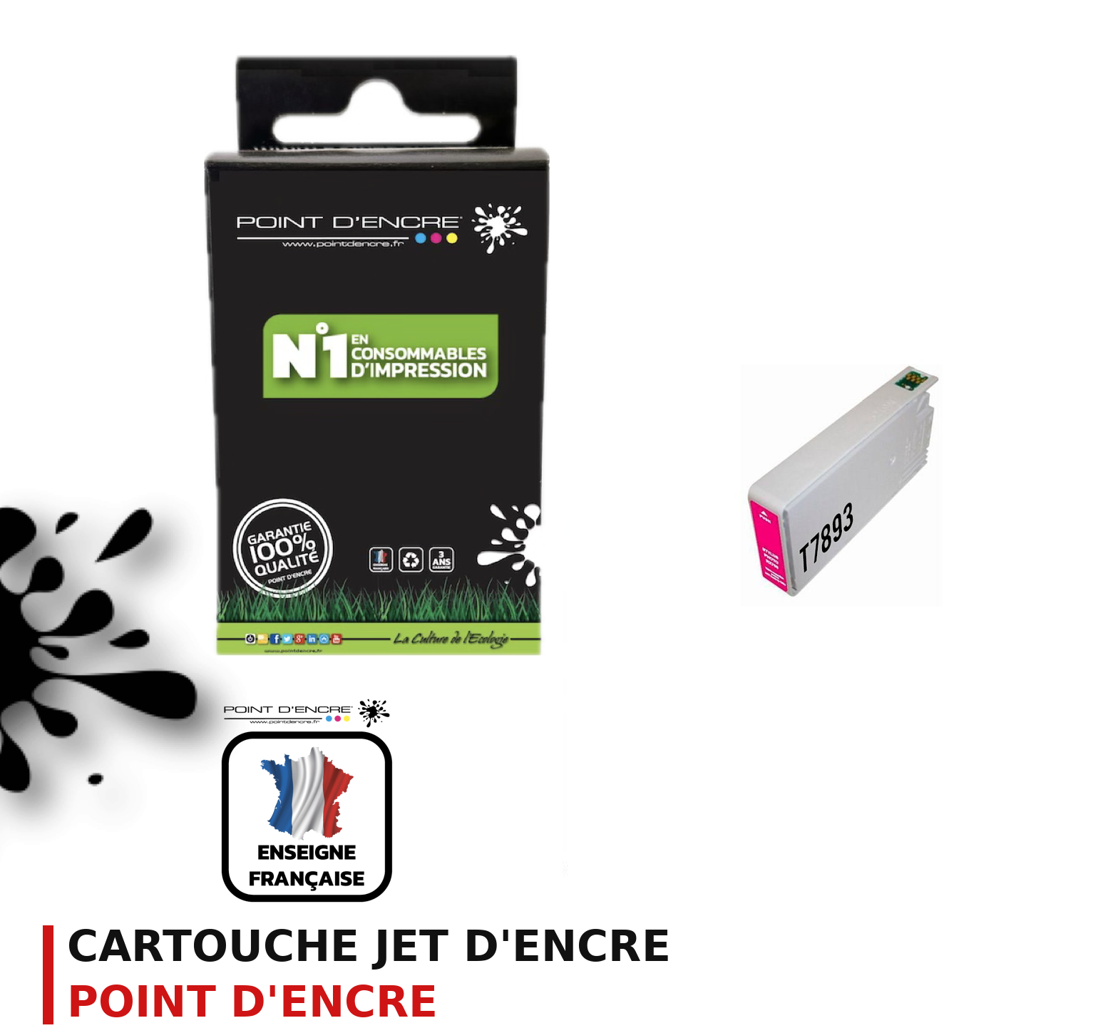 Cartouche d'encre POINT D'ENCRE Epson T789M — MAGENTA