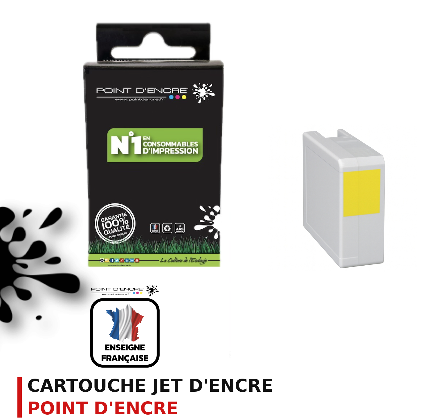 Cartouche d'encre POINT D'ENCRE Epson SJIC36P — JAUNE