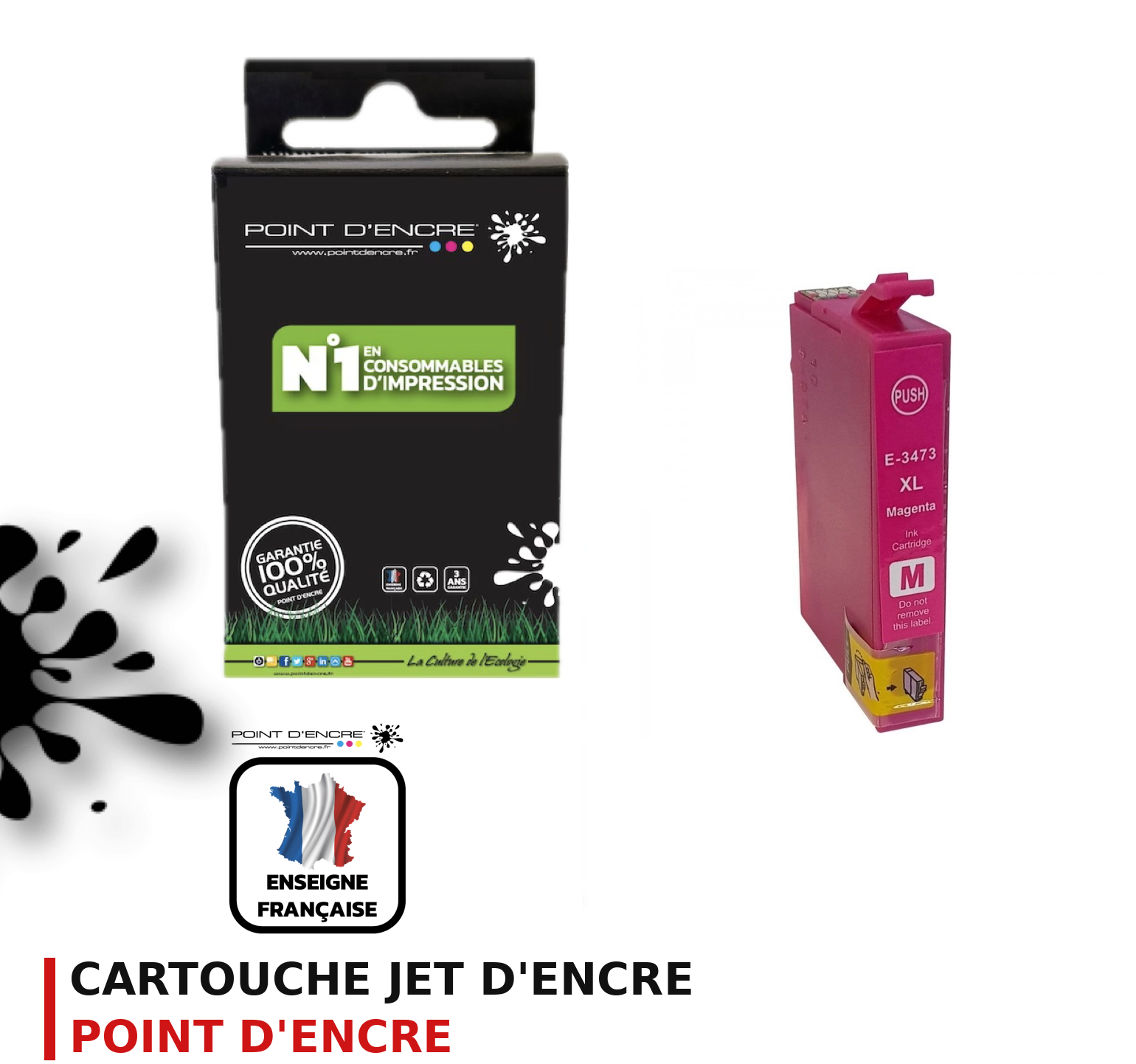 Cartouche d'encre POINT D'ENCRE Epson 34XL — MAGENTA