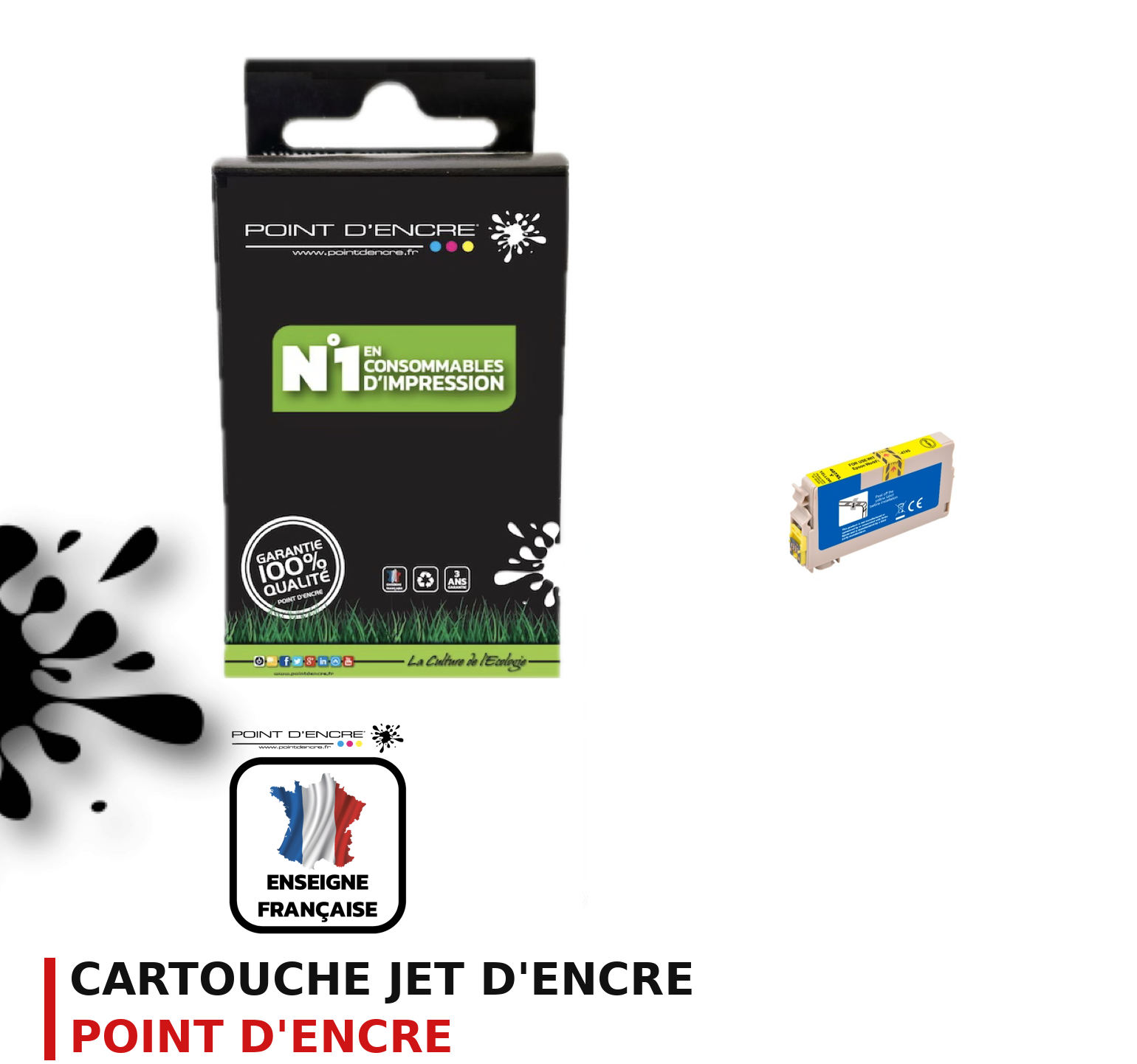 Cartouche d'encre POINT D'ENCRE Epson 407XL — JAUNE