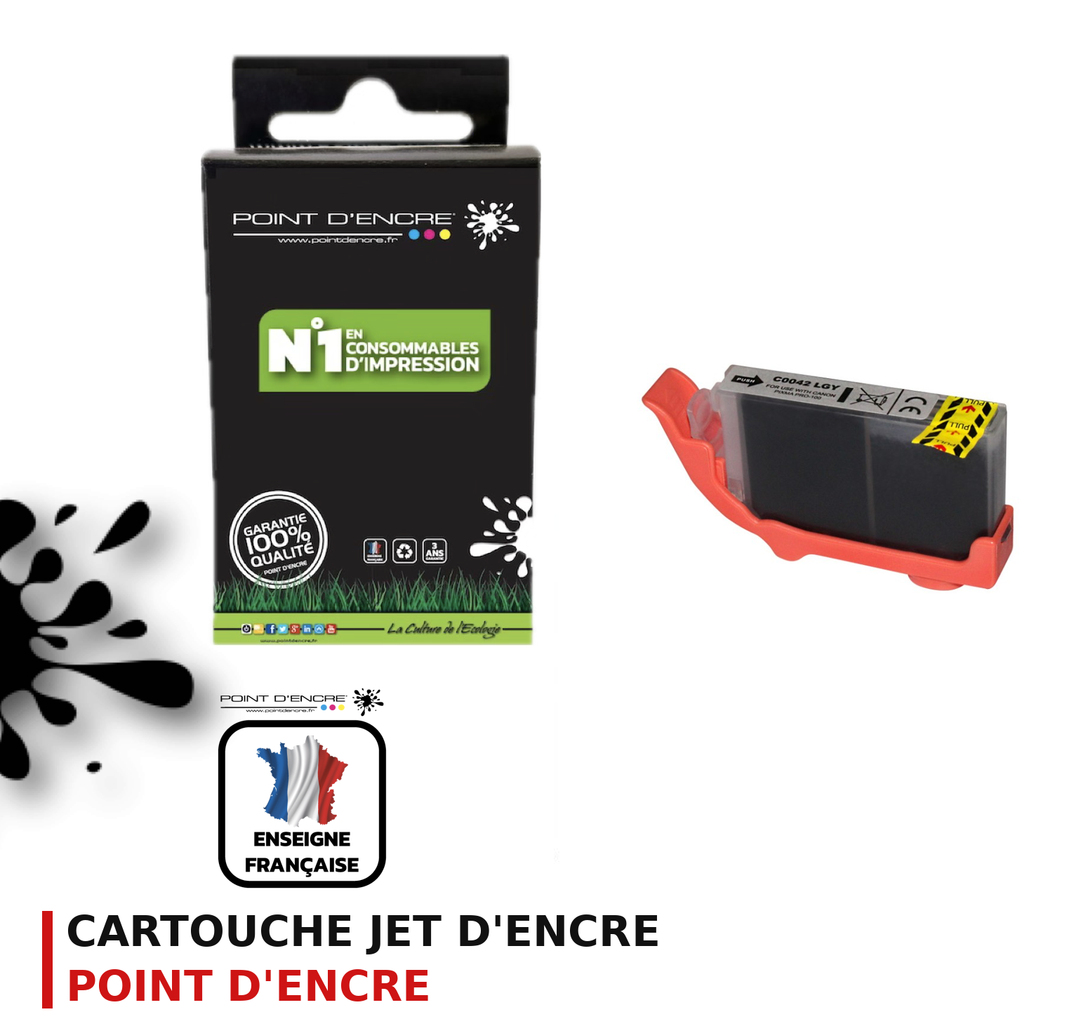 Cartouche d'encre POINT D'ENCRE Canon 42LGY