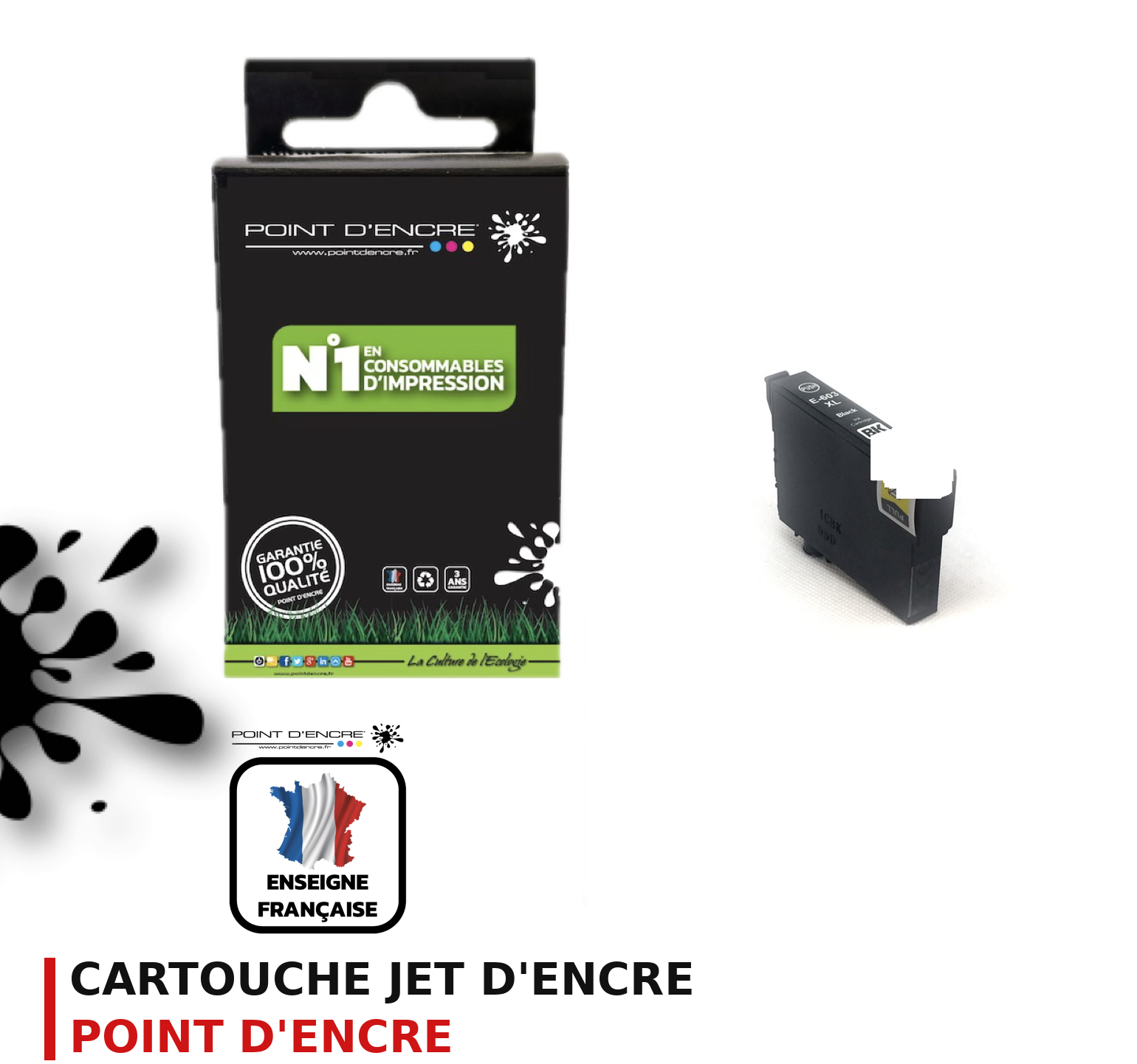 Cartouche d'encre POINT D'ENCRE Epson 603 — NOIR