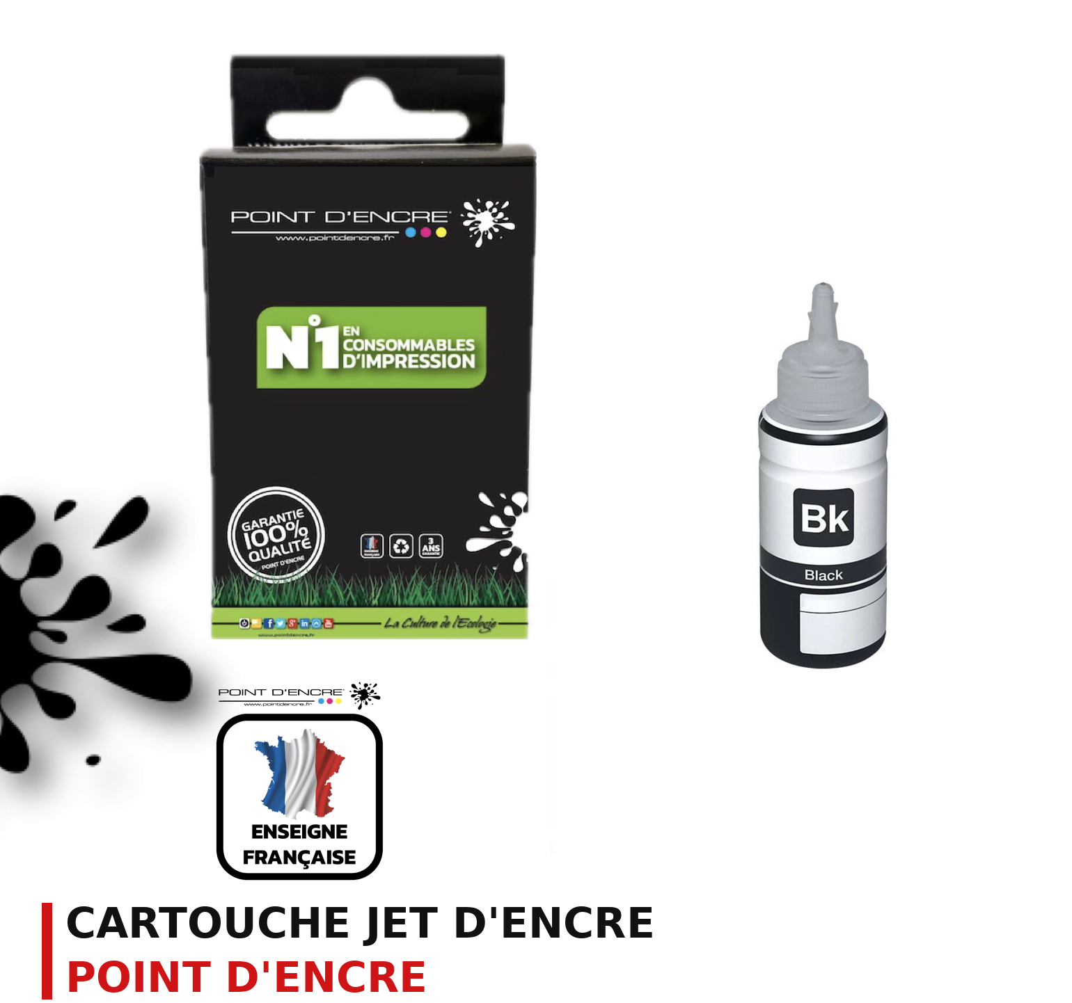 Cartouche d'encre POINT D'ENCRE Epson 102 — NOIR