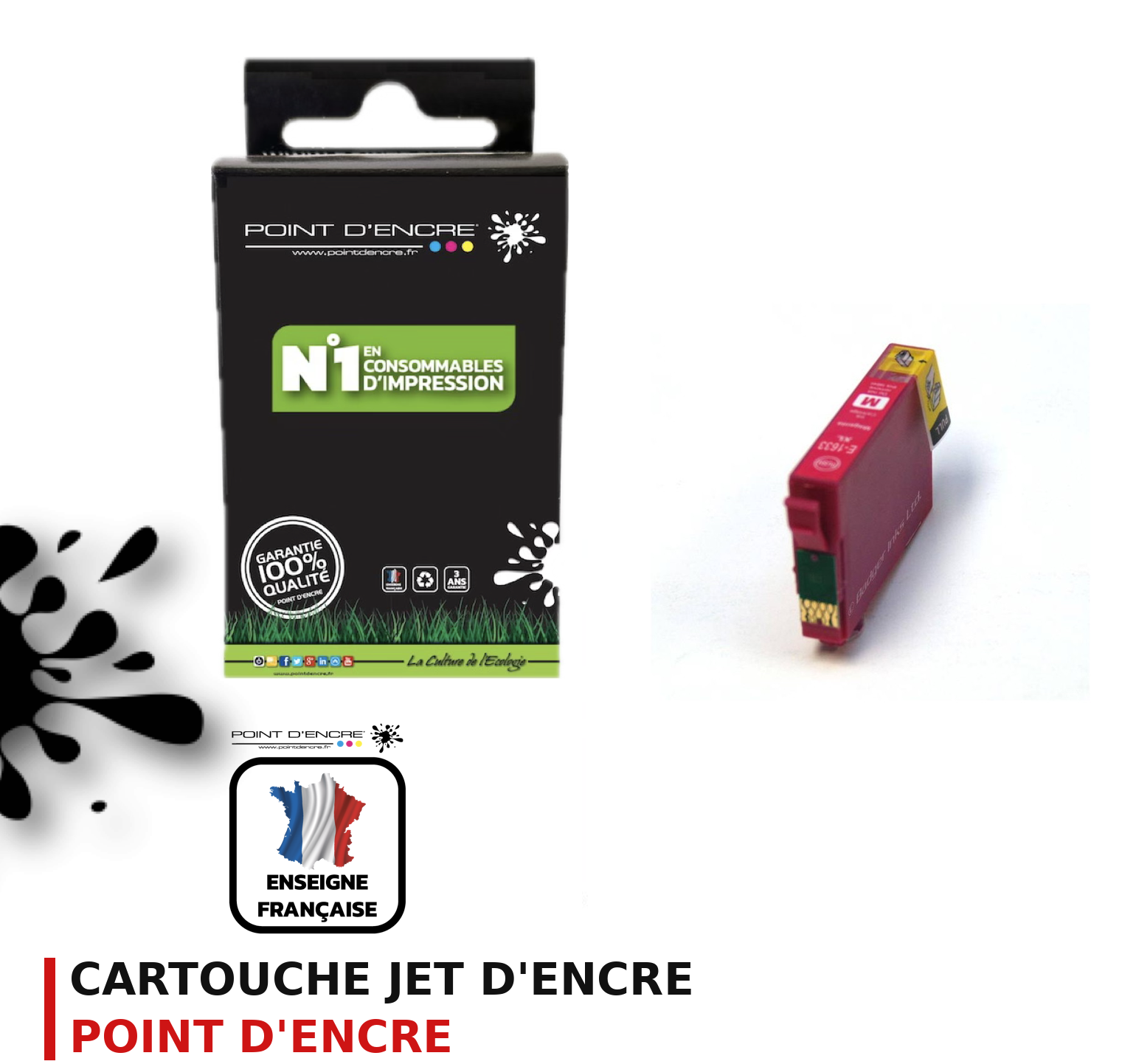 Cartouche d'encre POINT D'ENCRE Epson T16XL — MAGENTA