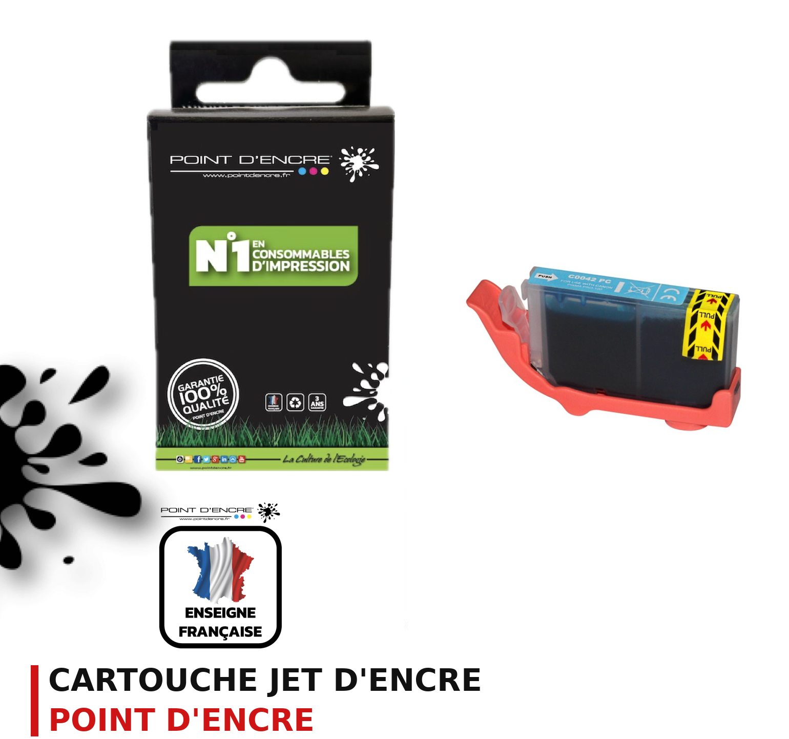 Cartouche d'encre POINT D'ENCRE Canon 42PC — CYAN