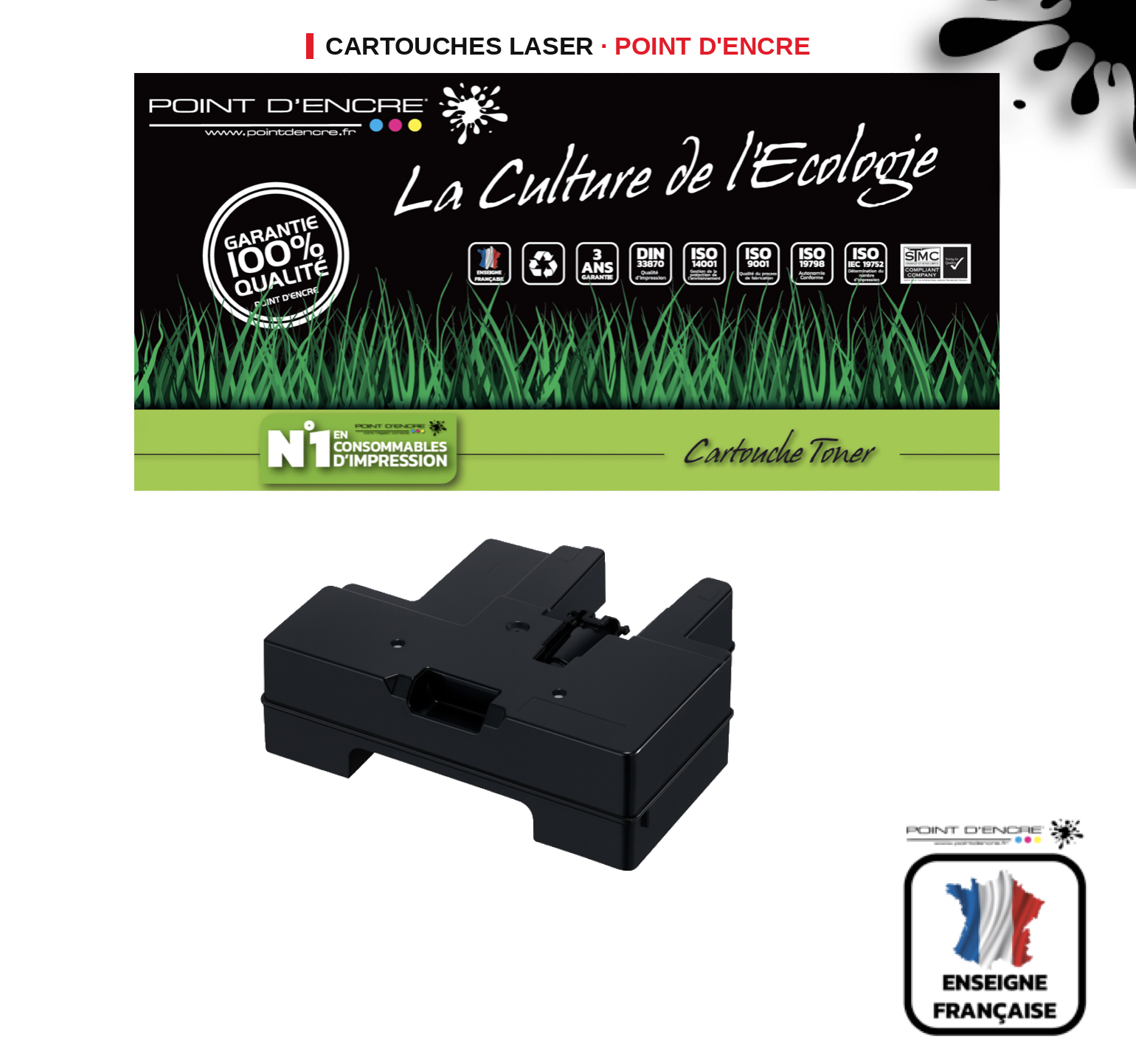 Kit de maintenance POINT D'ENCRE Canon MC20