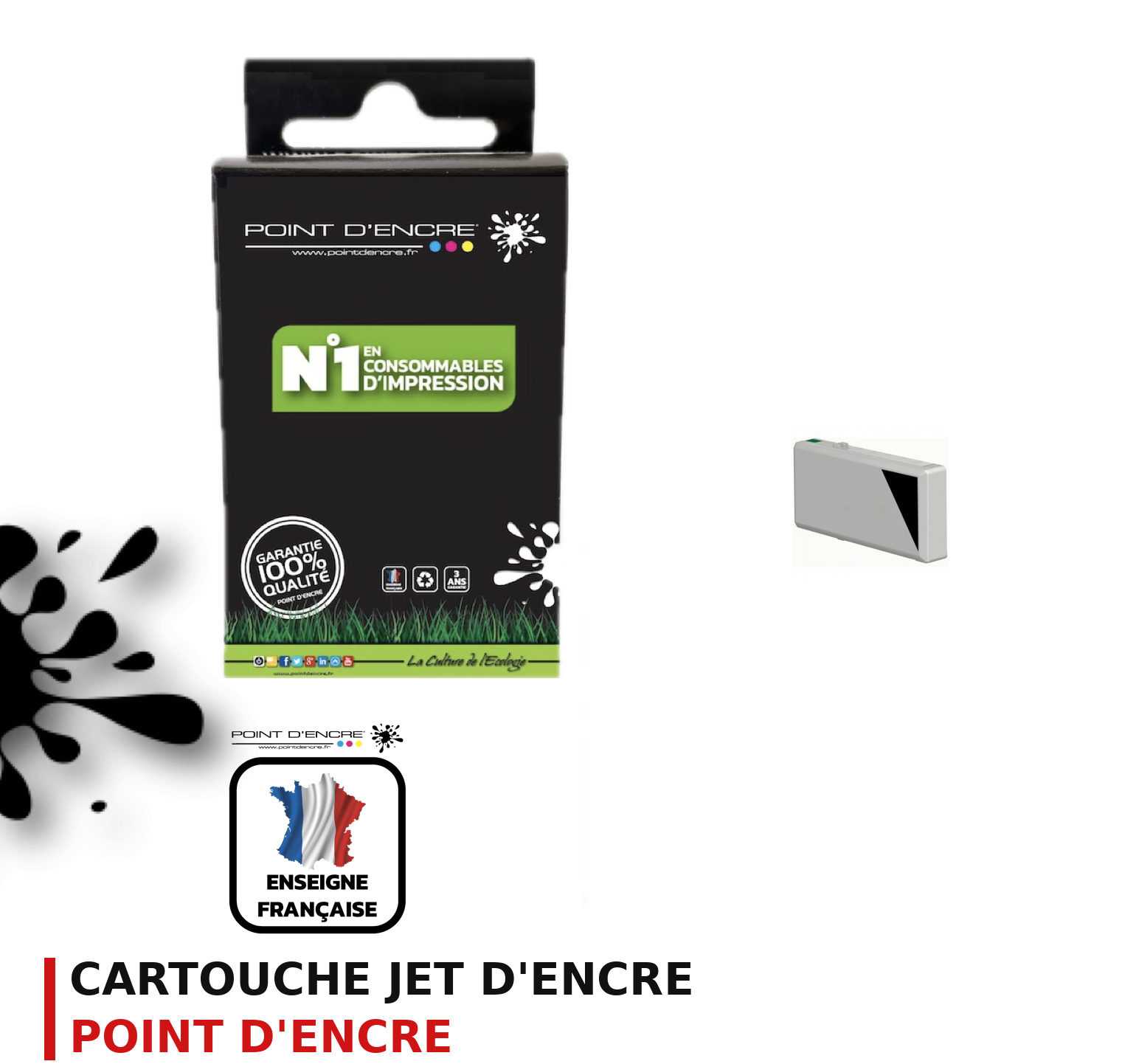 Cartouche d'encre POINT D'ENCRE Epson T5968 — NOIR