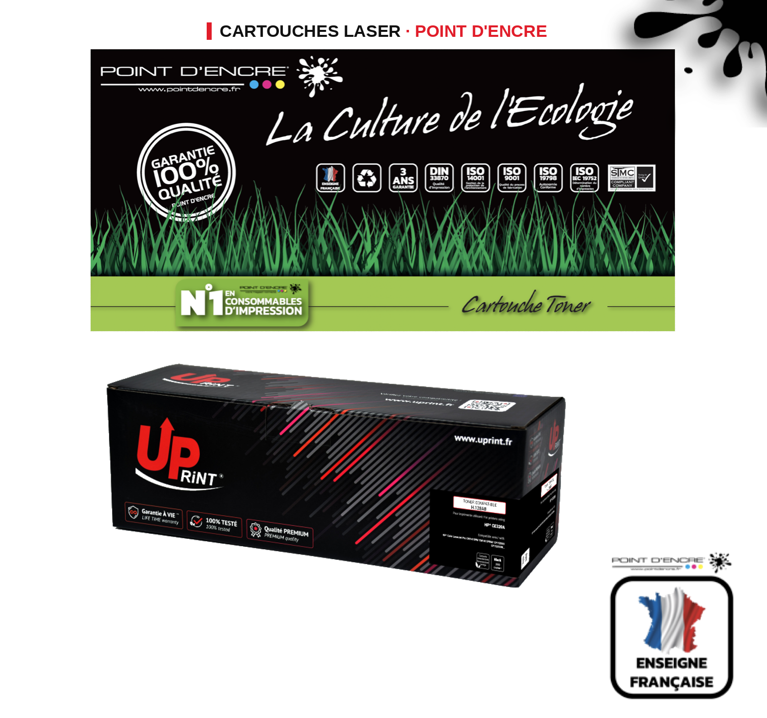 Cartouche laser POINT D'ENCRE Hp 106A — NOIR